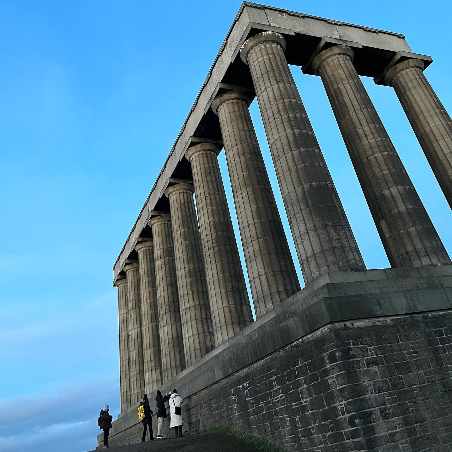 The Doric columns of the National Monument on Calton Hill